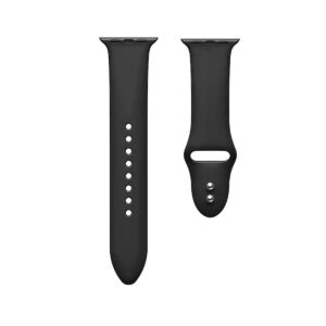 Bracelete de Silicone Apple Watch 42/44/45mm Preta
