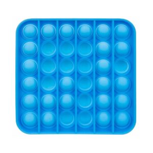 Brinquedo Sensorial de Bolhas Quadrado Push Azul