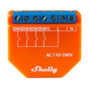 Módulo de Automação Shelly Plus i4 Wi-Fi Laranja