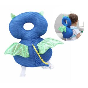 Protetor de Cabeça de Criança – Dragão Azul