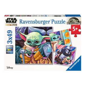 Puzzle Star Wars Baby Yoda Mandalorian 3×49 peças
