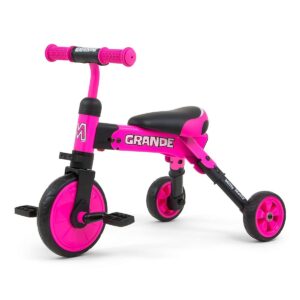 Triciclo Milly Mally Ride On – Bike 2 em 1 Rosa
