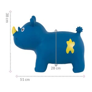 Brinquedo Saltitão Rinoceronte Azul