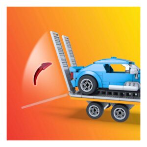 Carro Hot Wheels Mega Construx Twinduction Hauler Pack Laranja