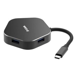 Hub USB Tipo-C D-Link para 2x USB 3.0/ HDMI/ Thunderbolt 3 Preto (DUB-M420)