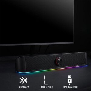 Soundbar Ewent EW3525 RGB Bluetooth Preta