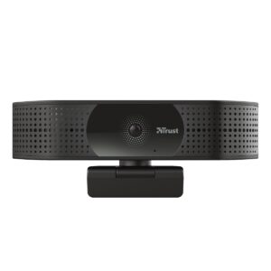 Webcam Trust TW-350 4K UHD c/Microfone + Tripé Preta