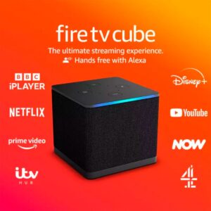 Fire TV Cube Amazon UHD 4K 16Gb Preto
