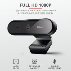 Webcam Trust Tyro Full HD 1080p c/Microfone + Tripod