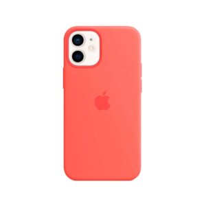 Capa Silicone MagSafe Original Apple iPhone 12 Mini Rosa (MHKP3ZM/A)
