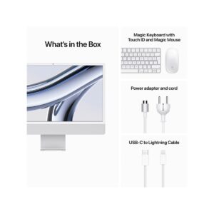 Apple iMac 24″  M3  512GB/8GB  Prateado