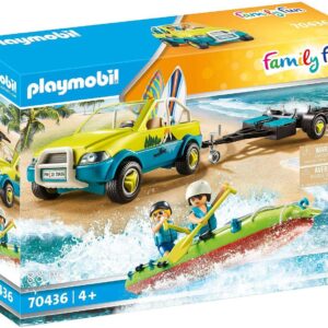 Playmobil coche playa con canoa