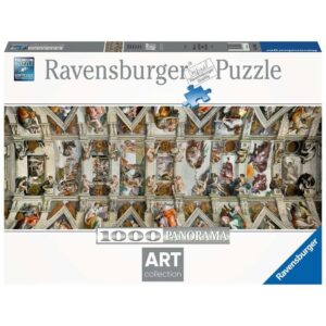 Puzzle panorama ravensburger michelangelo: bóveda la
