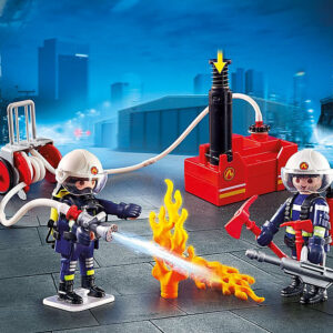 Playmobil ciudad accion –  bomberos con