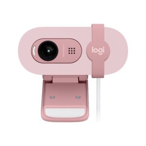 Webcam logitech brio 100 rosado full