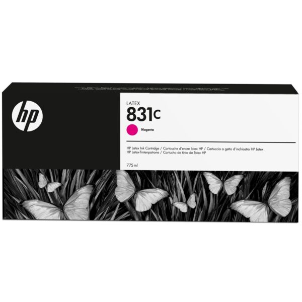 Cartucho tinta hp 831c magenta latex