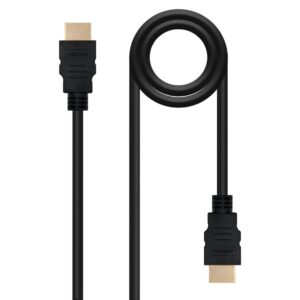 Cable nanocable hdmi macho – macho negro 1m