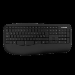 Phoenix k201 teclado ergonomico sem fios 2.4ghz