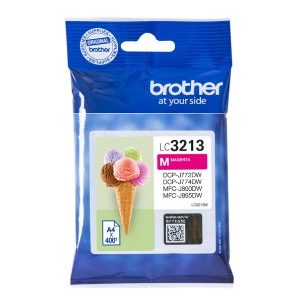 Cartucho tinta brother lc3213m magena 400