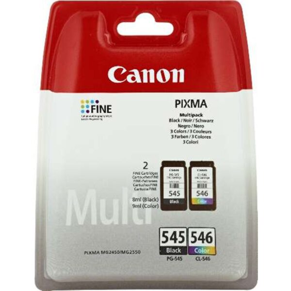 Multipack canon pg - 545 cl - 546 negro cian