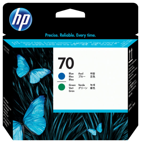 Cabezal impresion hp 70 c9408a azul