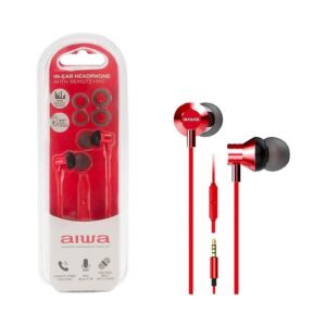 Auriculares aiwa estm – 50 rojo