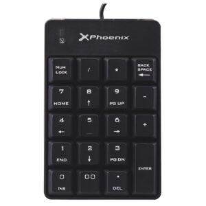 Teclado numerico con cable usb negro