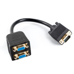 Adaptador lanberg vga vga x2 20cm