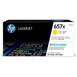 Toner hp 657x amarillo