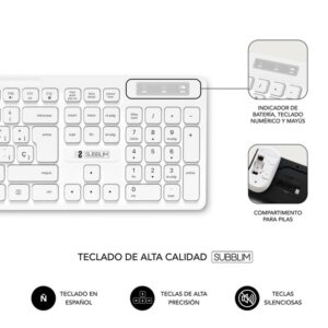 Teclado + raton subblim subkbc – cssw11 inalambrico