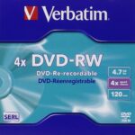 Verbatim dvd - rw 4.7gb 4x tarrina 5