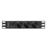 Regleta lanberg 1u 16a 3x schuko
