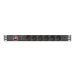 Regleta lanberg 1u 16a rack 19 pulgadas