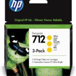 Pack 3 cartuchos hp 712 designjet