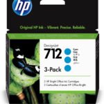 Pack 3 cartuchos hp 712 designjet