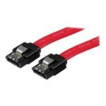 Cable sata startech 0.30m macho - macho rojo
