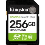 Tarjeta memoria sdxc 256gb kingston canvas