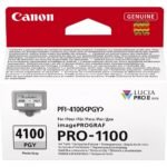 Cartucho canon pfi - 4100pgy gris