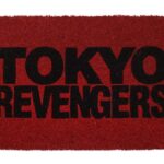 Felpudo 60x40 cm logo sobre rojo