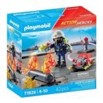 Playmobil -  bombero con bomba de