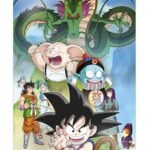 Poster 3d 38x58cm shenron and heroes