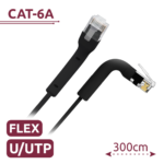 UTP6A-FLEX-3BK