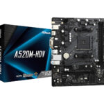 Placa base asrock am4 a520m - hdv m - atx
