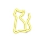 Lampara forever neon led light cat