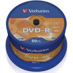 Verbatim dvd - r 4.7gb 16x tarrina 50