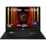 Portatil msi vector 16hx - 097xes u7 - 255hx 32gb