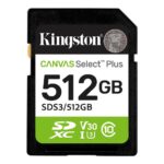 Tarjeta memoria sdxc 512gb kingston canvas